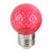 Лампа светодиодная Feron LB-385 Шарик красный прозрачный E27 1W 230V 52164 - фото 173203