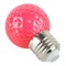 Лампа светодиодная Feron LB-385 Шарик красный прозрачный E27 1W 230V 52164 - фото 173206