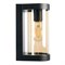 Светильник садово-парковый Feron DH1901, на стену, E27 230V, черный/янтарный 52188 - фото 173662
