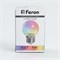 Лампа светодиодная Feron LB-37 Шарик прозрачный E27 1W RGB быстрая смена цвета 38129 - фото 174030