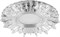 Светильник встраиваемый с белой LED подсветкой Feron CD911 потолочный MR16 G5.3 прозрачный 28894 - фото 177311