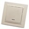 Выключатель 1-клавишный с индикатором STEKKER, PSW10-9001-02, 250В, 10А, серия Эрна, слоновая кость 39228 - фото 178641