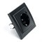 Розетка 1-местная c/з и с USB STEKKER, PST16-9011-03, 250В, 16А, с защитной шторкой, серия Эрна, черный 39480 - фото 178984