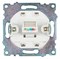 Розетка компьютерная 1-местная RJ-45 (механизм), STEKKER GLS00-7107-01, серия Катрин, белый 39305 - фото 179027