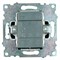 Выключатель 1-клавишный c индикатором (механизм) STEKKER GLS10-7101-05, 250В, 10А, серия Катрин, черный 39605 - фото 179243