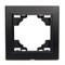 Рамка 1-местная STEKKER, PFR00-9001-03, серия Эрна, черный 39625 - фото 179482