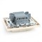 Выключатель 3-клавишный STEKKER  PSW10-9007-02, 250В, 10А, серия Эрна, слоновая кость 39923 - фото 180591