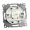 Розетка компьютерная 1-местная RJ-45 (механизм), STEKKER GLS00-7107-04, серия Катрин, шоколад 49023 - фото 180960