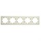 Рамка 5-местная, стекло, STEKKER, GFR00-7005-07, серия Катрин, дымчатый 49039 - фото 181052
