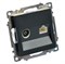 Розетка TV + компьютерная RJ-45 (механизм), STEKKER GLS00-7106-05, серия Катрин, черный 49182 - фото 182009