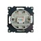 Розетка компьютерная 1-местная RJ-45 (механизм), STEKKER, GLS00-7107-08, серия Катрин, золото 49227 - фото 183445