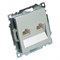 Розетка компьютерная 2-местная RJ-45 (механизм) STEKKER GLS00-7109-03 , серия Катрин, серебро 50005 - фото 184692