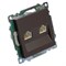 Розетка компьютерная 2-местная RJ-45 (механизм) STEKKER GLS00-7109-04, серия Катрин, шоколад 50006 - фото 184709