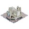 Розетка компьютерная 2-местная RJ-45 (механизм) STEKKER GLS00-7109-04, серия Катрин, шоколад 50006 - фото 184712