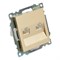Розетка компьютерная 2-местная RJ-45 (механизм) STEKKER GLS00-7109-08, серия Катрин, золото 50009 - фото 184720