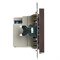 Розетка 2-местная USB + type C, STEKKER GLS10-7116-04, 250В, 3А, max 20W,серия Катрин, шоколад 50057 - фото 184839
