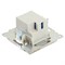 Розетка 2-местная USB + type C, STEKKER GLS10-7116-04, 250В, 3А, max 20W,серия Катрин, шоколад 50057 - фото 184840