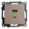 Розетка 2-местная USB + type C (механизм), STEKKER GLS10-7116-02, 250B, 3A, max 20W, серия Катрин, шампань 50056 - фото 184855