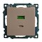 Розетка 2-местная USB + type C (механизм), STEKKER GLS10-7116-02, 250B, 3A, max 20W, серия Катрин, шампань 50056 - фото 184856