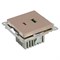 Розетка 2-местная USB + type C (механизм), STEKKER GLS10-7116-02, 250B, 3A, max 20W, серия Катрин, шампань 50056 - фото 184857