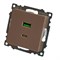 Розетка 2-местная USB + type C (механизм), STEKKER GLS10-7116-02, 250B, 3A, max 20W, серия Катрин, шампань 50056 - фото 184859