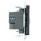 Розетка 2-местная USB + type C (механизм), STEKKER GLS10-7116-05, 250B, 3А, серия Катрин, черный 50055 - фото 184867