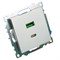 Розетка 2-местная USB + type C (механизм)), STEKKER GLS10-7116-03 , 250B, 3А, max 20W, серия Катрин, серебро 50054 - фото 184872