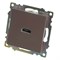 Розетка HDMI 2.1, Type A (механизм), STEKKER GLS00-7118-04, серия Катрин, шоколад 50064 - фото 184884