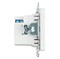 Розетка USB 2-местная + type C (механизм), STEKKER GLS10-7116-01, 250В, 3А, max 20W, серия Катрин, белый 50051 - фото 184906