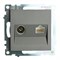 Розетка TV + компьютерная RJ-45 (механизм), серия Катрин, графит, GLS00-7106-06 49417 - фото 184924