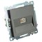 Розетка компьютерная 1-местная RJ-45 (механизм), серия Катрин, графит, GLS00-7107-06 49418 - фото 184964