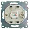 Розетка компьютерная 1-местная RJ-45 (механизм), серия Катрин, графит, GLS00-7107-06 49418 - фото 184968