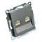 Розетка компьютерная 2-местная RJ-45 (механизм) STEKKER GLS00-7109-06 , серия Катрин, графит 50008 - фото 184992