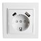 Розетка 1-местная STEKKER, PST16-9016-01, 250В, 2.1А с USB+ type C, серия Эрна, белый 50076 - фото 185613