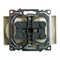 GLS10-7113-08 Розетка 2-местная с защитной шторкой (механизм) б/з, 250В, 10А, серия Катрин, золото 49225 - фото 185770