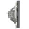 Розетка компьютерная 2-местная RJ-45 (механизм), STEKKER, серия Эмили, RST00-5111-10, платиново-серый, soft touch 49952 - фото 186032