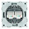 Розетка компьютерная 2-местная RJ-45 (механизм), STEKKER, серия Эмили, RST00-5111-09, антрацит, soft touch 49926 - фото 186075