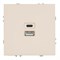 Розетка 2-местная USB + Type C (механизм), STEKKER, 250В, 20W, серия Эмили, RST10-5115-08, кашемир, soft touch 49905 - фото 186389