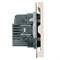 Розетка 2-местная USB + Type C (механизм), STEKKER, 250В, 20W, серия Эмили, RST10-5115-08, кашемир, soft touch 49905 - фото 186391