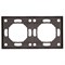 Рамка STEKKER, PFR00-5002-09 2-местная, серия Эмили, антрацит, soft touch 49937 - фото 186453