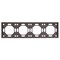 Рамка STEKKER, PFR00-5004-09 4-местная, серия Эмили, антрацит, soft touch 49939 - фото 186456