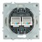 Розетка компьютерная 2-местная RJ-45 (механизм), STEKKER, серия Эмили, RST00-5111-08, кашемир, soft touch 49900 - фото 186837