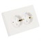 Розетка 2-местная с з/ш, с/з, СЗК, STEKKER, 250В, 16А, серия Эмили, RST16-5114-01ZK, белый фарфор, soft touch 50236 - фото 188632