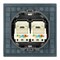 Розетка компьютерная 2-местная RJ-45 (механизм), STEKKER,  серия Мия, RST00-3111-05, черный бархат 50451 - фото 188828