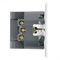 Розетка 1-местная з/ш с/з 16А + USB + Type C (механизм), STEKKER, 250В, 20W, серия Мия, RST16-3119-01, белая магнолия 50438 - фото 188921