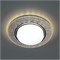 Светильник встраиваемый с белой LED подсветкой Feron CD4046 потолочный GX53 без лампы, прозрачный, хром 41908 - фото 191118
