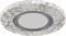 Светильник встраиваемый с разноцветной LED подсветкой Feron CD953 потолочный MR16 G5.3, прозрачный 32569 - фото 191438
